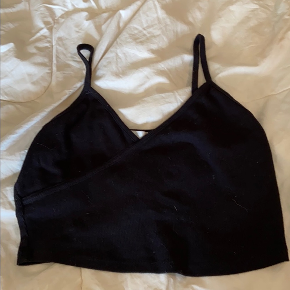 Black crop top